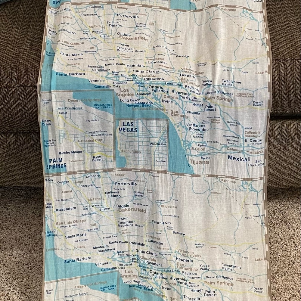 Kate Spade Map Scarf